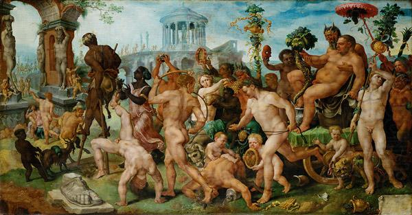 Maarten van Heemskerck Triumphzug des Bacchus china oil painting image